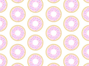 Sweet & Adorable Donut Treat Wallpaper