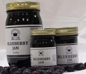 Sweet And Delightful Homemade Blueberry Jam Wallpaper