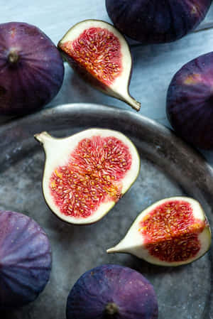 Sweet And Juicy, Purple Fig Fruits! Wallpaper