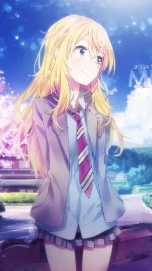 Sweet Anime Kaori Miyazono Wallpaper