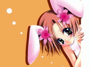 Sweet Anime Puppy Girl Wallpaper