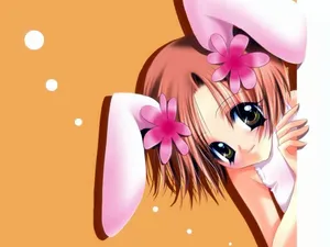 Sweet Anime Puppy Girl Wallpaper