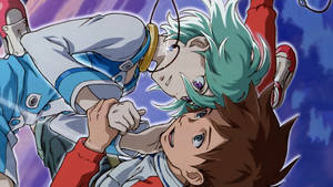 Sweet Couple Eureka Seven Wallpaper