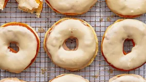 Sweet, Delicious Glazed Donut Wallpaper