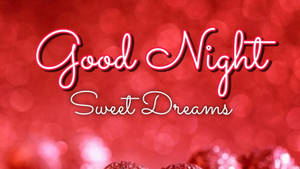 Sweet Dreams In Shimmering Red Wallpaper