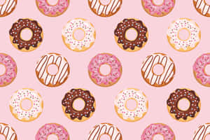 Sweet Moments With Cute Donut Wallpaper