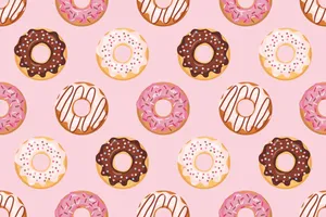 Sweet Moments With Cute Donut Wallpaper