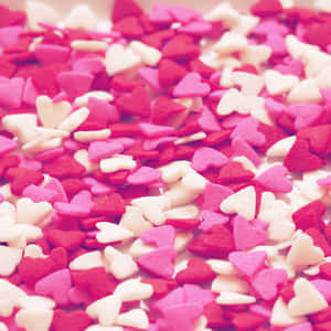 Sweet Pink Candy Background Wallpaper