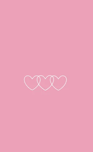 Sweet Pink Hearts Wallpaper
