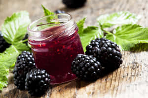 Sweet, Tangy, And Delicious Blackberry Jam Wallpaper