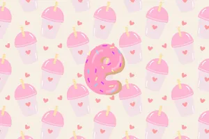Sweet Treat Pattern Background Wallpaper