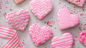 Sweetest Day Heart Cookies Wallpaper