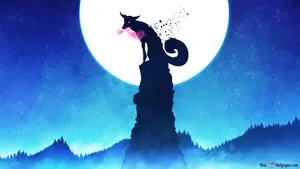 Swing Into Adventure With This Cool Anime Fox! Wallpaper