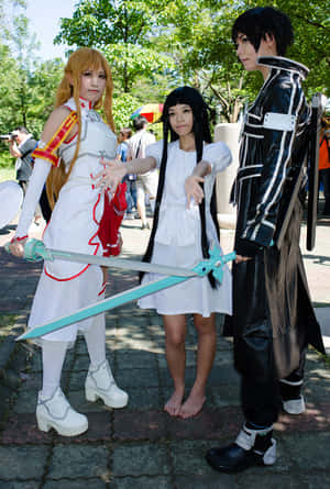 Sword Art Online Cosplay: Kirito And Asuna Wallpaper