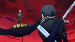 Sword Art Online Faceoff Under Red Sky Wallpaper