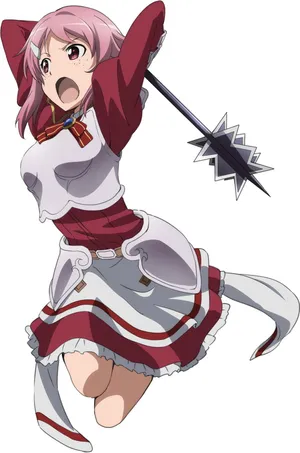 Sword Art Online's Lisbeth In Action Wallpaper