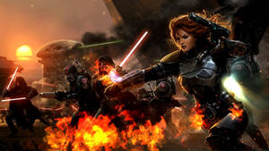 Swtor Sith Army In Battlefield Wallpaper