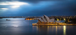 Sydney Australia Aerial View Dawn Wallpaper