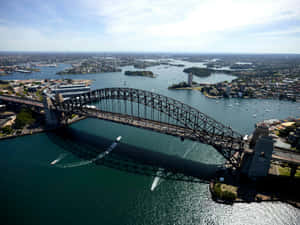 Sydney Harbour Bridge Aerial View Wallpaper