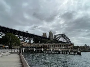 Sydney Harbour Bridge Cloudy Day Wallpaper