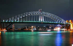 Sydney Harbour Bridge Night Lights Wallpaper