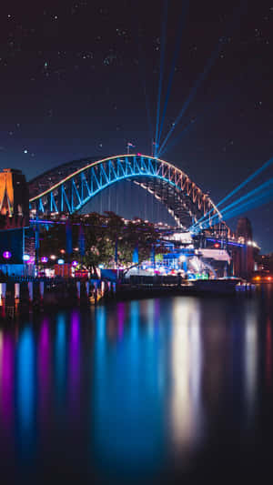 Sydney_ Harbour_ Bridge_ Night_ Lights Wallpaper