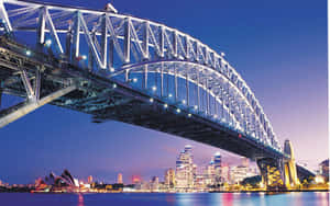 Sydney Harbour Bridge Night View.jpg Wallpaper