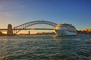 Sydney Harbour Cruiseat Sunset Wallpaper