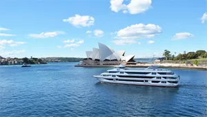 Sydney Harbour Cruisewith Opera House View Wallpaper