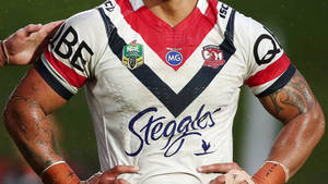 Sydney Rooster's Official Nrl Jersey Wallpaper