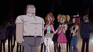 Sym Bionic_ Titan_ Characters_at_ Night_ Event Wallpaper