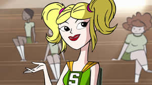 Sym Bionic Titan Cheerleader Smiling Wallpaper