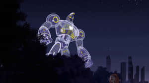 Sym Bionic Titan Standing Guard Night Wallpaper