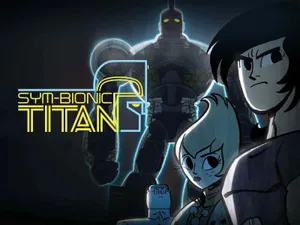 Sym-bionic Titan Standing Tall In Battle Wallpaper