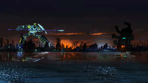 Sym Bionic Titan Standoffat Dusk Wallpaper