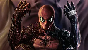 Symbiote Spider Man Transformation Wallpaper
