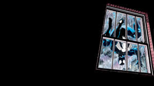 Symbiote Spider Man Window Reflection Wallpaper