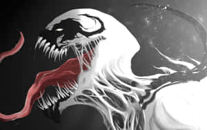 Symbiote Unleashed In A City At Night Wallpaper