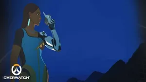 Symmetra Dominates The Battlefield In Overwatch Wallpaper