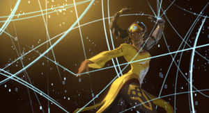 Symmetra Unleashing Her Powerful Light-based Abilities In Overwatch Wallpaper