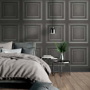 Synthetic Gray Wall Wallpaper