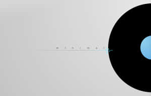 Synthetic Music Disc Minimalist Desktop Wallpaper