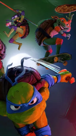 T M N T Mutant Mayhem Action Pose Wallpaper