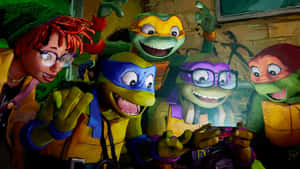 T M N T Mutant Mayhem Animated Group Shot Wallpaper