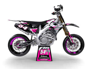 T M Racing Motocross Bike Number54 Wallpaper