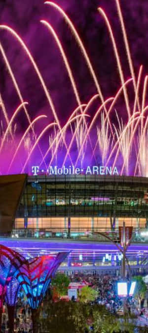 T Mobile Arena Fireworks Celebration Wallpaper