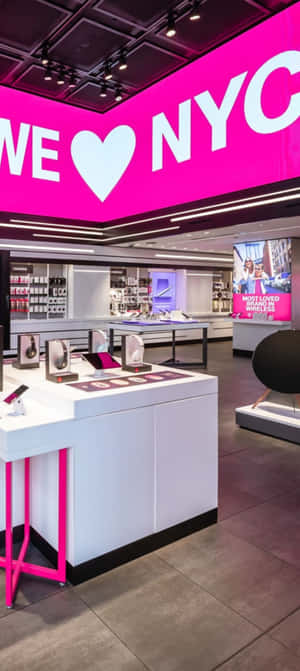 T Mobile Store Interior N Y C Wallpaper