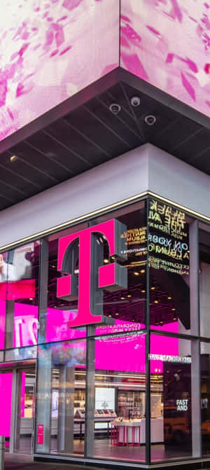 T Mobile Storefrontwith Branding Wallpaper