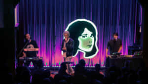 T V Girl Band Performance Live Stage Wallpaper