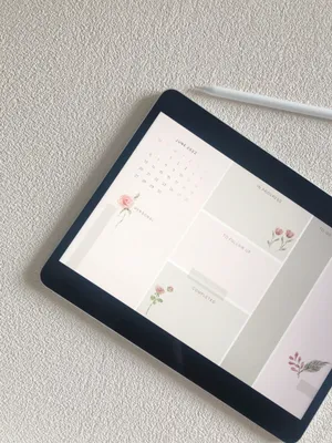 Tablet Desktop Organizer Wallpaper